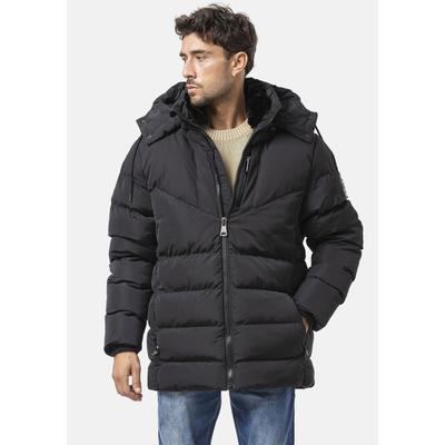 Steppjacke CIPO & BAXX, Herren, Gr. XL, schwarz, Web, Obermaterial: 100% Polyester, unifarben, Po-bedeckend, gerader Abschluss, Jacken Steppjacke