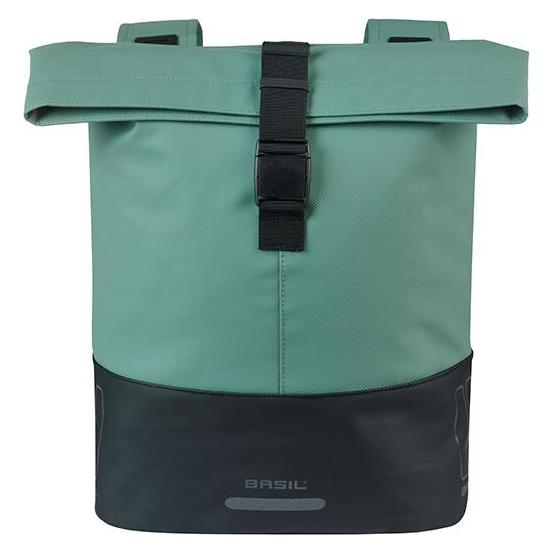 Basil Borsa Doppia Borsello (32 l, Gepäckträgertasche) (B18502-vert-argenté/noir)