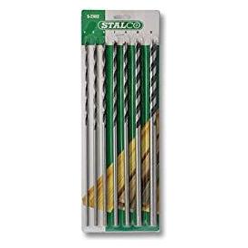 Stalco HOLZBOHRER SET 7TLG Ø4-12mm Schlangenbohrer Spiralbohrer Holz Bohrer Satz (25299913)