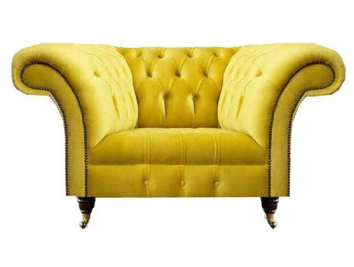 JVmoebel Chesterfield-Sessel Luxuriöser Textilsessel im Chesterfield-Design für stilvolles Wohnen (Sessel), Made in Europa