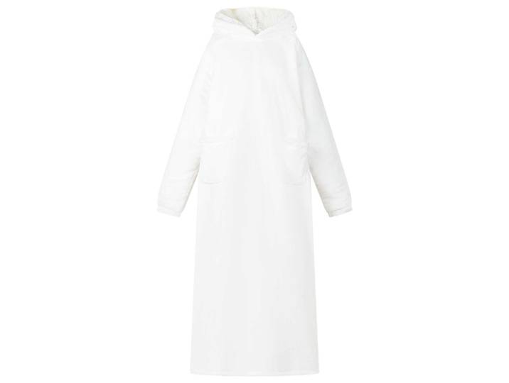 vidaXL Decken-Hoodie Weiß M Fleece und Flanell