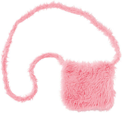 buttinette Tasche "Plüsch", pastell-rosa