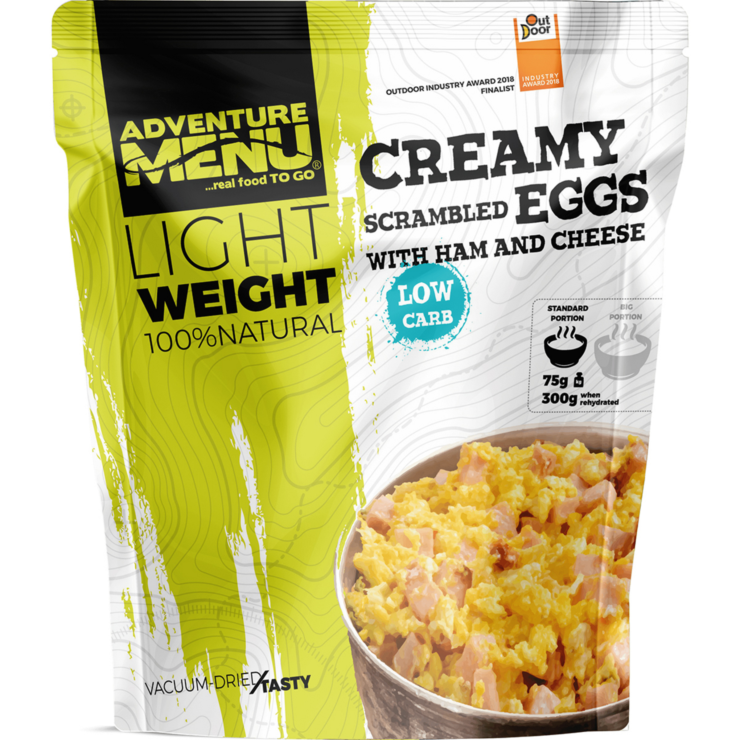 Adventure Menu Creme-Rührei mit Schinken und Käse Trekkingnahrung Größe 75g