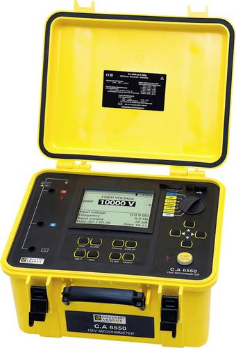 Chauvin Arnoux C.A 6550 Isolationsmessgerät 500 V, 1000 V, 2500 V, 5000 V, 10000V 25 TΩ