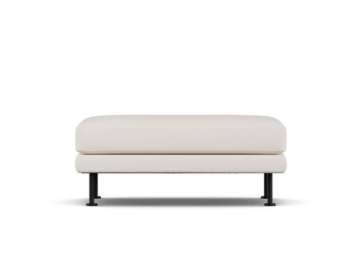 1898 Bredhult Fußhocker Caleido Beige 9600-Schwarzer Stahl