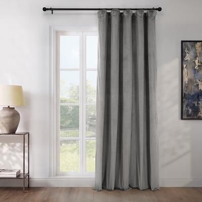 Exclusive Fabrics Heritage Plush Velvet Extra Wide Room Darkening Curtains - Single Panel