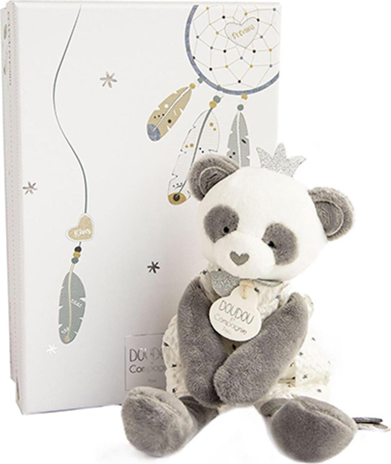Doudou Histoire d´Ours Cadeauset met pluche panda, 20 cm