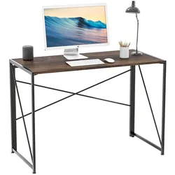 Intirilife, Schreibtisch, Rustikaler Tisch (100.50 x 50 x 75 cm)