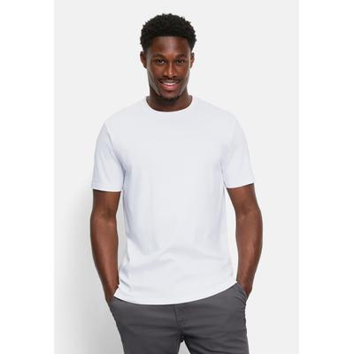 T-Shirt OLYMP "OLYMP Casual Wirk, T-Shirt", Herren, Gr. XL, weiß, 100% Baumwolle, Shirts T-Shirt
