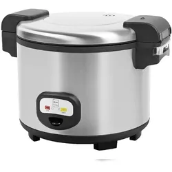 METRO PROFESSIONAL Elektrischer Reiskocher GRC1950, Edelstahl, 48 x 35 x 39 cm, 1250 W, 12 L, silber