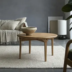 Couchtisch Clara aus massivem Eichenholz, 80 x 80 cm
