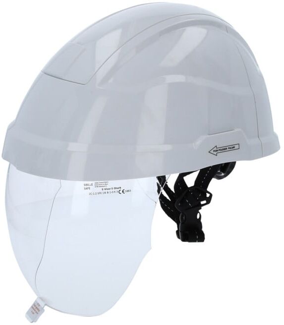 Casque de sécurité de travail avec visière, blanc KS Tools (117.0118)