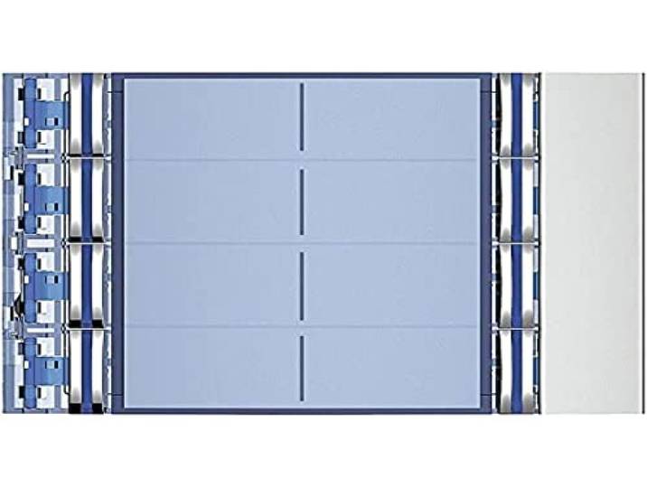 BTicino 352181 Robur Allmetal Façade Sfera New pour Module Électronique Audio\, 6 Appels sur 2 Rangées
