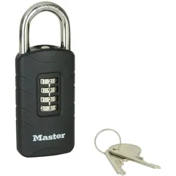 MASTER LOCK Zahlensschloss mit Sicherheitsnotschlüssel