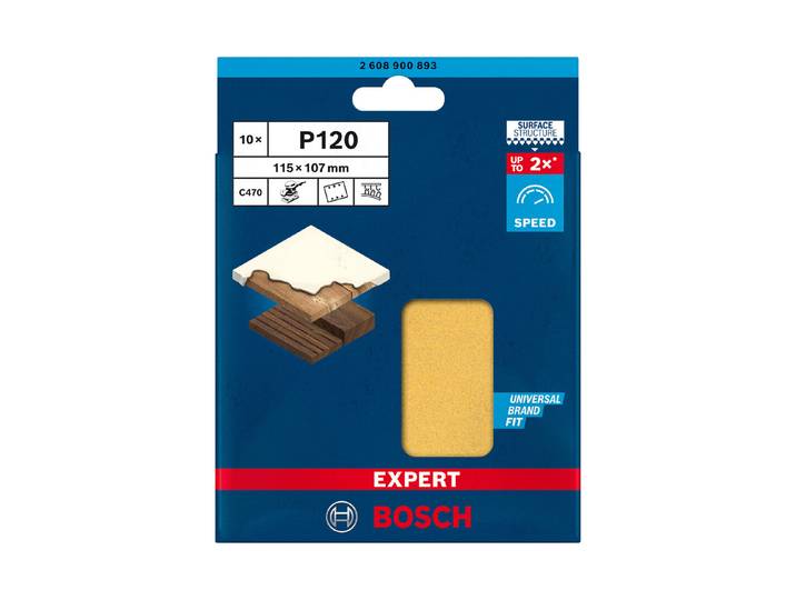 Bosch Schleifpapier Expert C470 115x107 mm K120