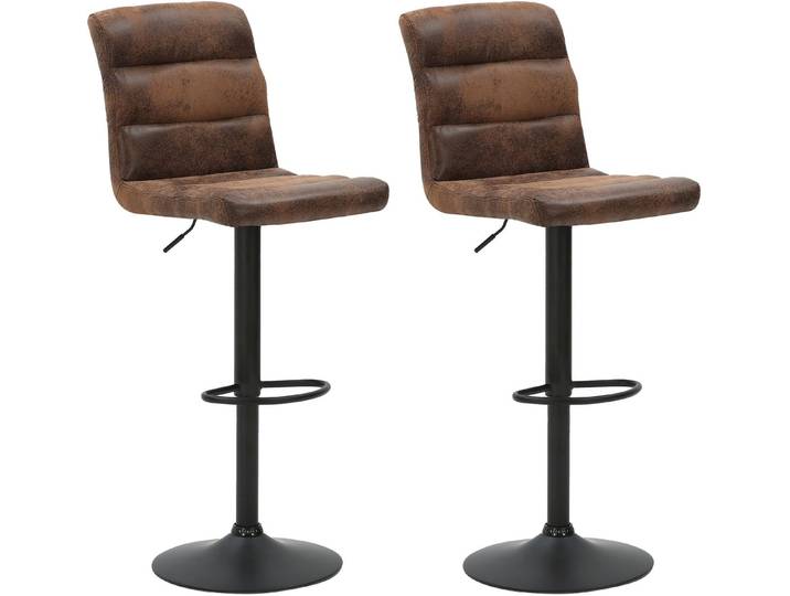 byLIVING Barhocker PHIL, Bis 110 kg, Drehbar, Gestell Teller, Höhenverstellbar, 360° drehbar