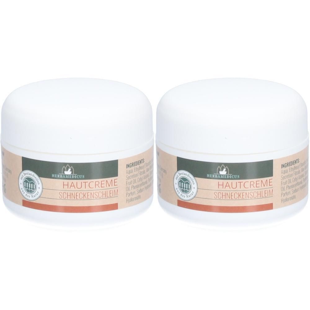 Schneckenschleim Hautcreme Herbamedicus 2x 2x50 ml Creme