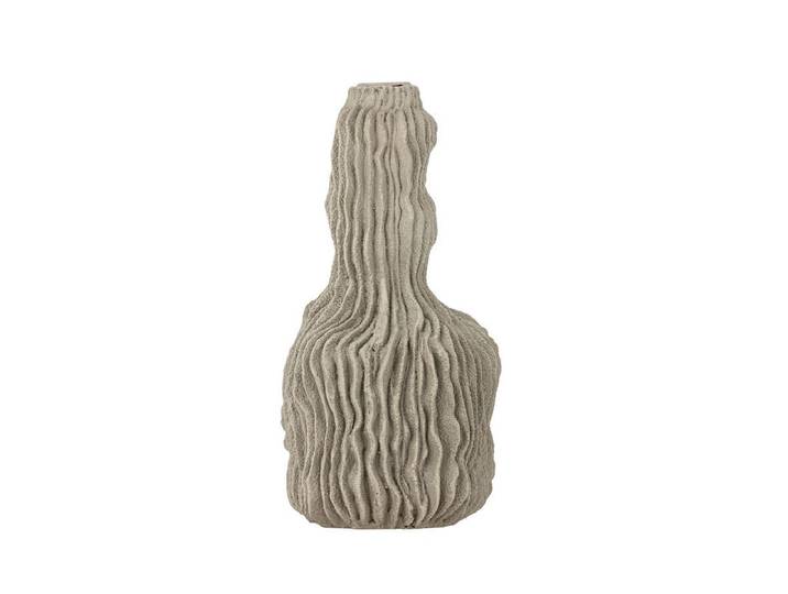 Kerzenhalter Nora – Graues Polyresin - Grau - Luxusbetten24