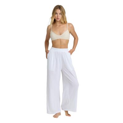 Outdoorhose BILLABONG "Follow Me", Damen, Gr. M, Normalgrößen, weiß, Obermaterial: 100% Baumwolle., Hosen Outdoorhose