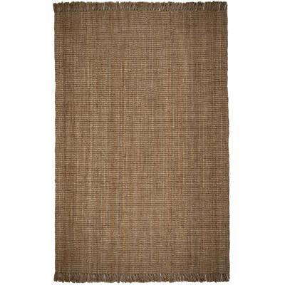 FLAIR RUGS "Jute Boucle" rechteckig 7 mm Höhe aus 100% Jute, mit Fransen, aus Naturfasern