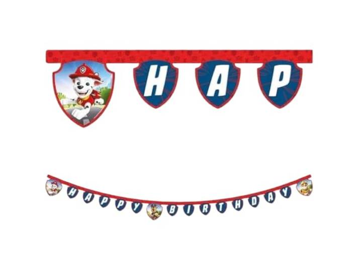Paw Patrol Rescue Heroes Happy Birthday Banner