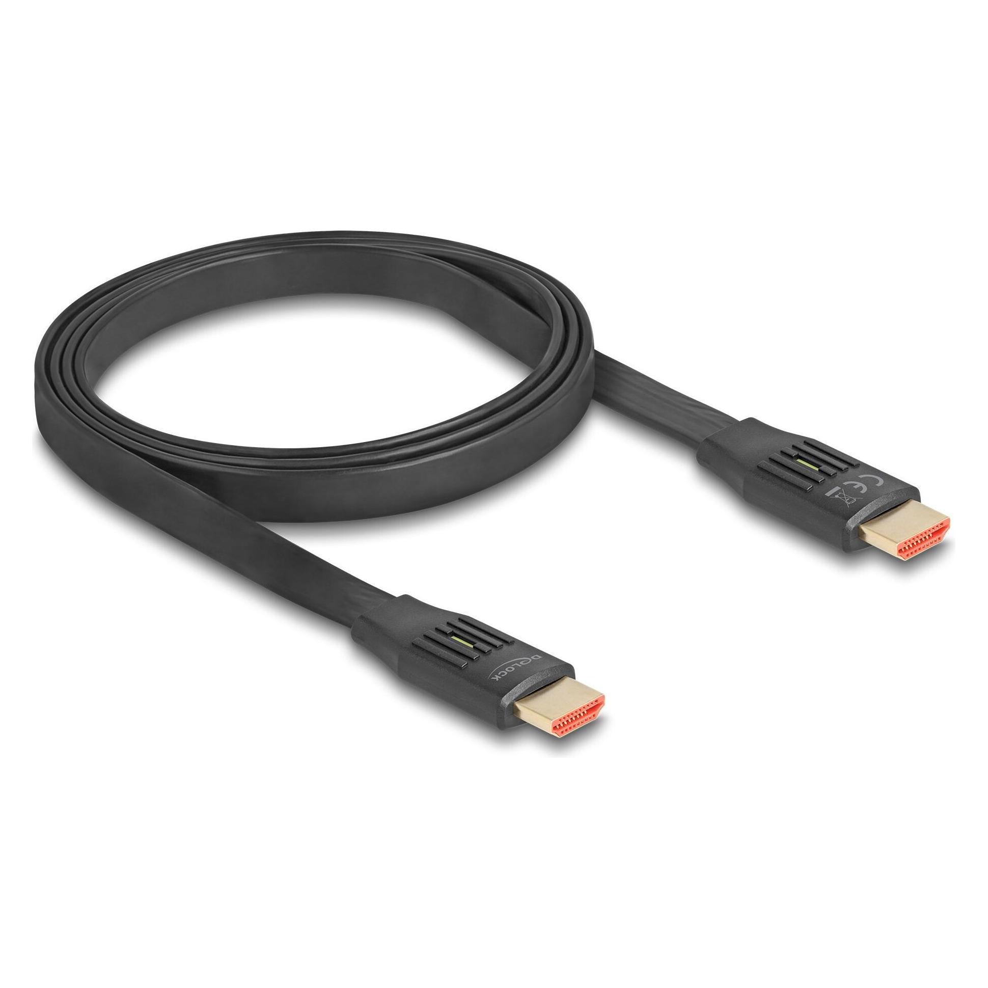 Delock High Speed HDMI Flachbandkabel 48 Gbps 8K 60 Hz 5 m (5 m) (81004)