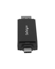 StarTech.com USB 3.0 Kartenleser für SD und microSD Karten USB-C USB-A Mobiler Card Reader MMC SDHC microSDHC SDXC microSDXC 3.0/USB-C (SDMSDRWU3AC)