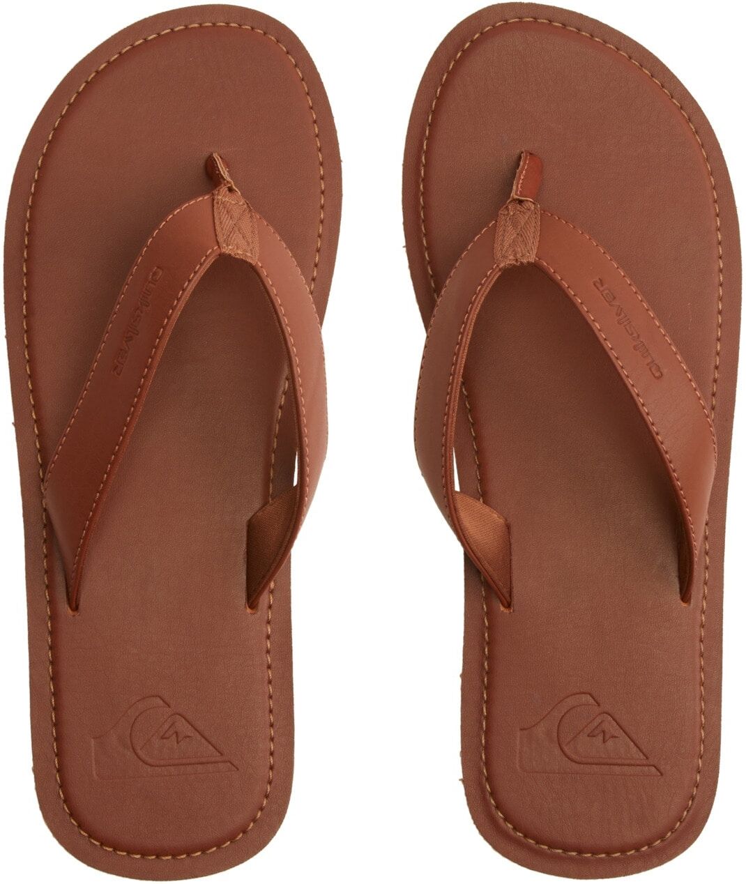 Sandale QUIKSILVER "Molokai Nubuck", Herren, Gr. 8(41), beige (tan, solid), Obermaterial: Synthetikmaterial / Futter: Textil / Aussensohle: Moosgummi., Schuhe Sandale tan, solid 8(41)