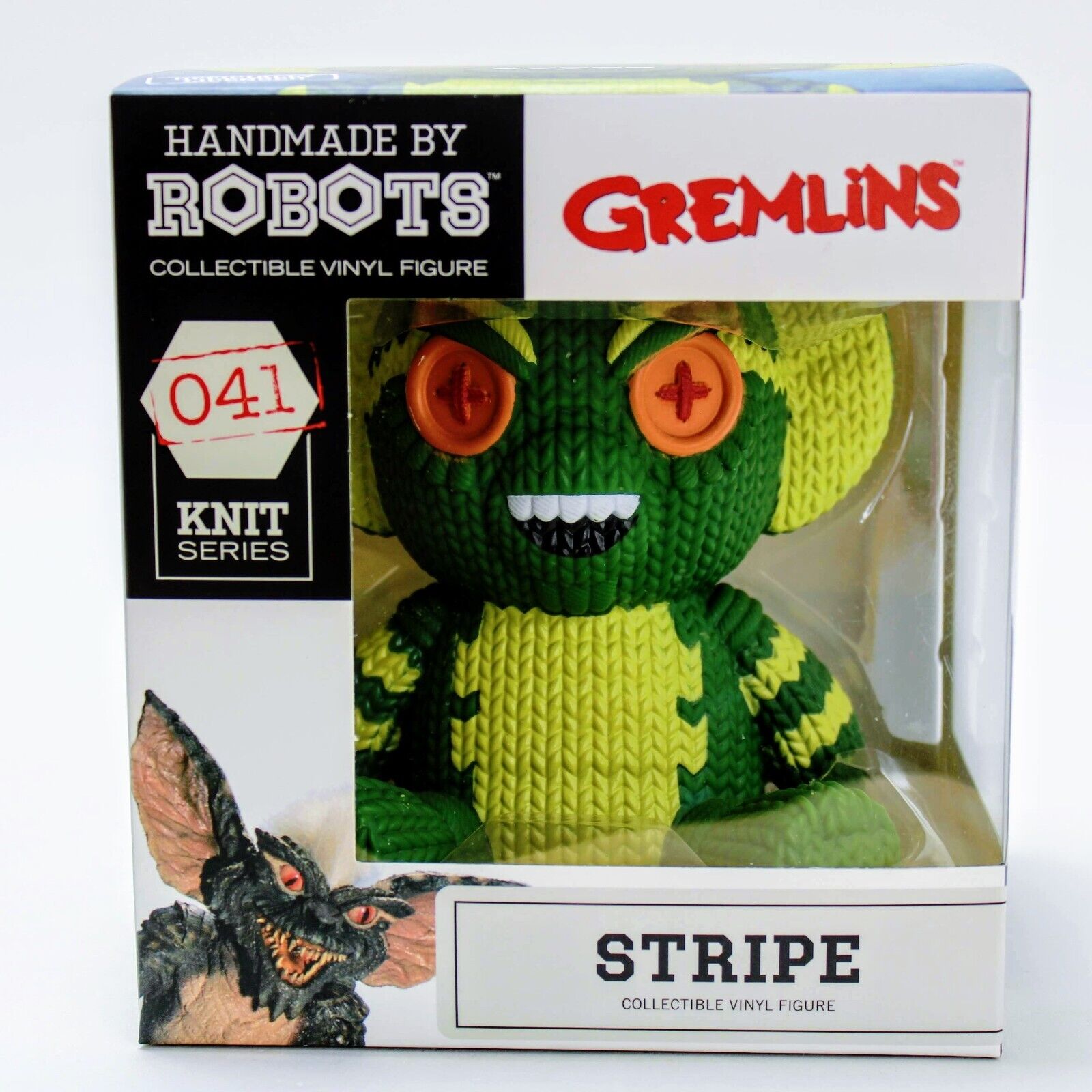 Handmade by Robots Gremlins Stripe 6-Inch Vinyl Figure - Green & Yellow - 6 in