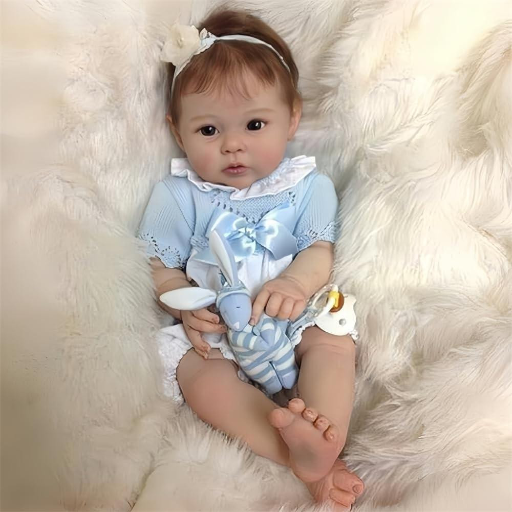 Realistische Reborn Baby Pop van 22 inch inclusief kleding