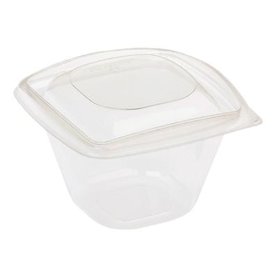 VEPATIM 40 Salatschalen mit Deckel aus PLA transparent 480ml