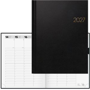 Brunnen Buchkalender 1076160907, Manager Wt7 weektimer, 2027, 21 x 26 cm, Wochenplaner, 1 Woche = 2 Seiten