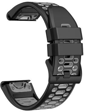 Uplifted Finds QuickFit Sport Silicone Watch Strap 22mm 26mm For Garmin Fenix And Epix quickfit 26mm black Gray