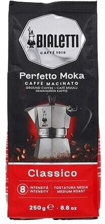 Bialetti - Perfetto Moka Classico, Gemahlener Kaffee 250 G - MaxiCoffee
