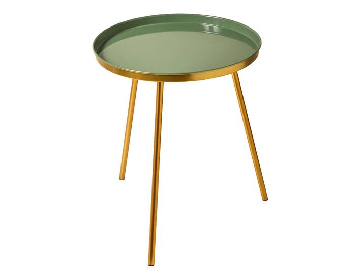 Table d'appoint laquée ronde - Blancheporte