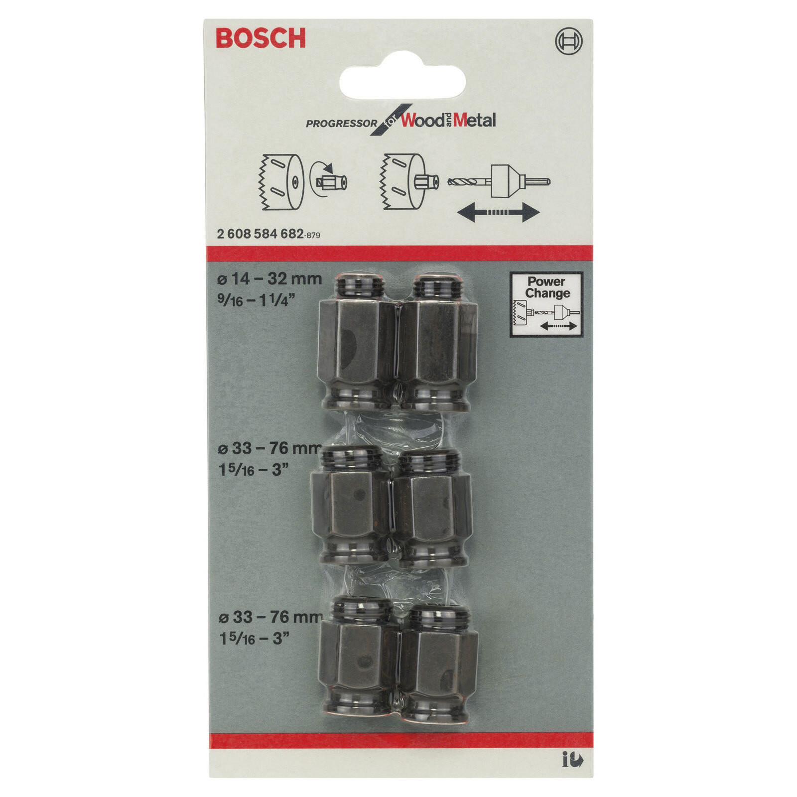 Bosch Adapterset voor gatenzagen 2 608 584 682