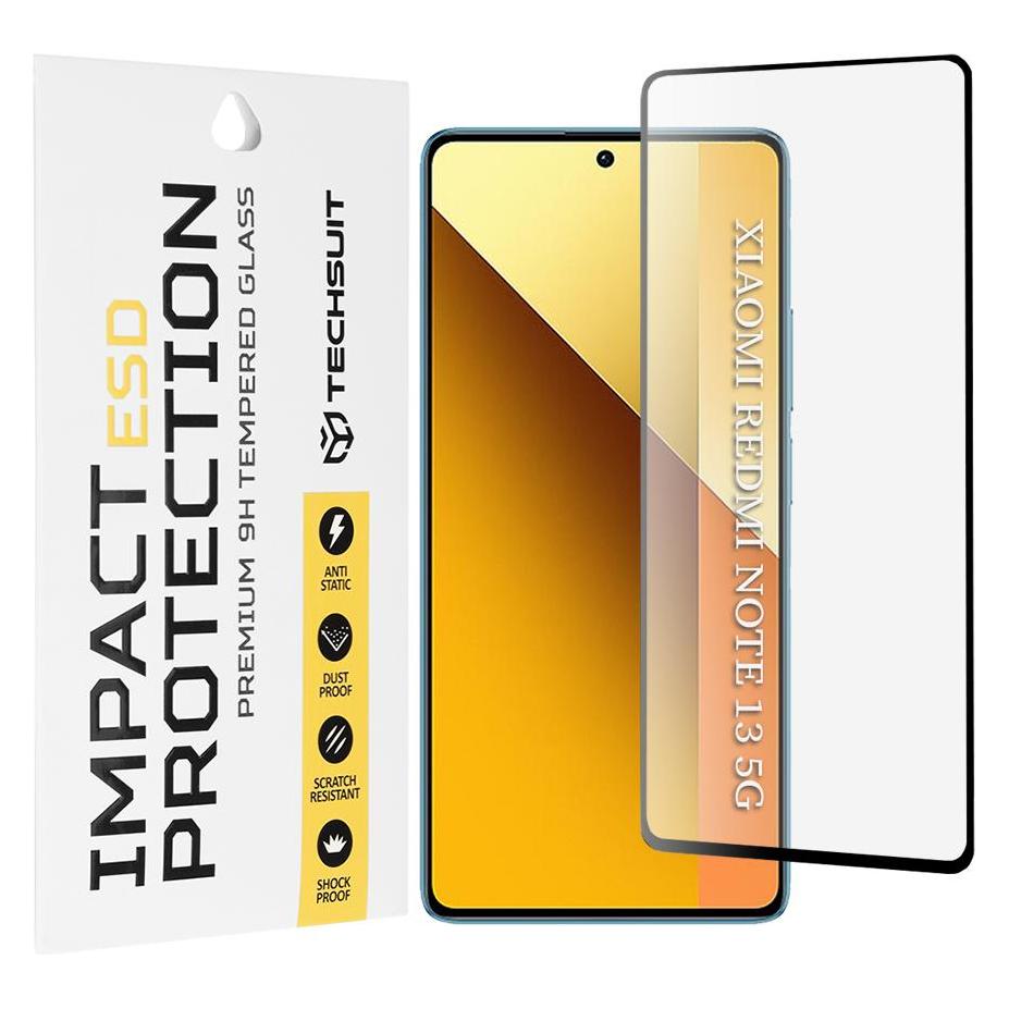 Techsuit - ESD Glass - Xiaomi Redmi Note 13 5G - Black (Xiaomi Redmi Note 13 5G) (60230415)