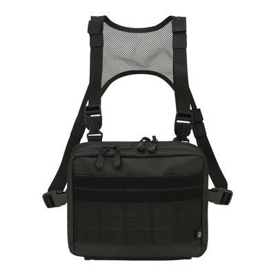 Schultertasche BRANDIT "Brandit Unisex Chest Pack", Damen, Gr. onesize, schwarz, Polyester, unifarben, Taschen Schultertasche