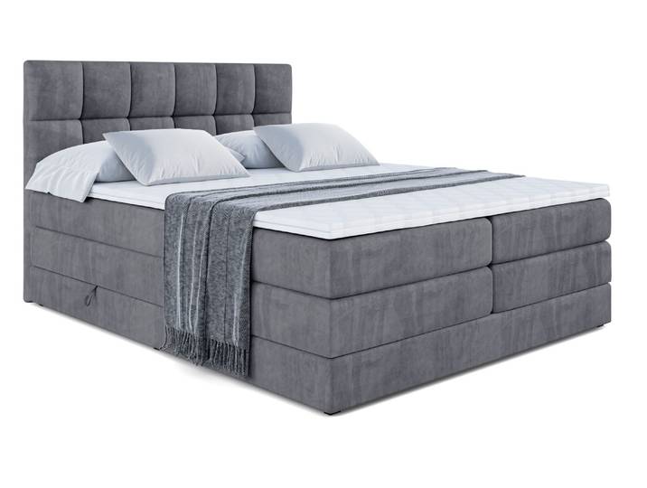 Boxspringbett RICAR KING 180x200 cm Dunkelgrau - Casablanca 2315