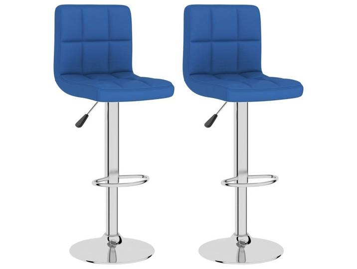 vidaXL Barhocker Barhocker 2 Stk. Blau Stoff (2 St)