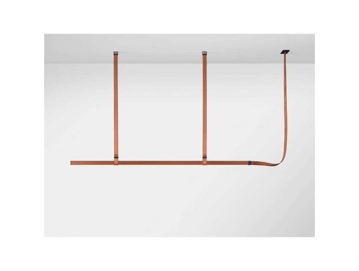 Belt Pendelleuchte Kupfer-Braun Textil - FLOS - Wohnzimmer - Stoff / Textil