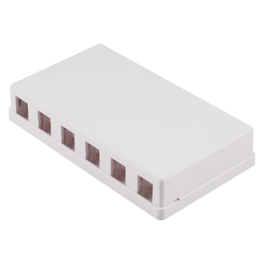 Shiverpeaks --Keystone Anschlussbox, 6-fach, weiss (BS08-10118) (Antennenkabel) (BS08-10118)