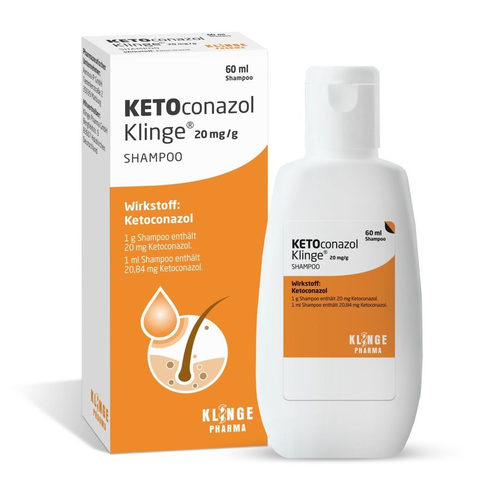 Ketoconazol Klinge 20 mg/g Shampoo 60 ml