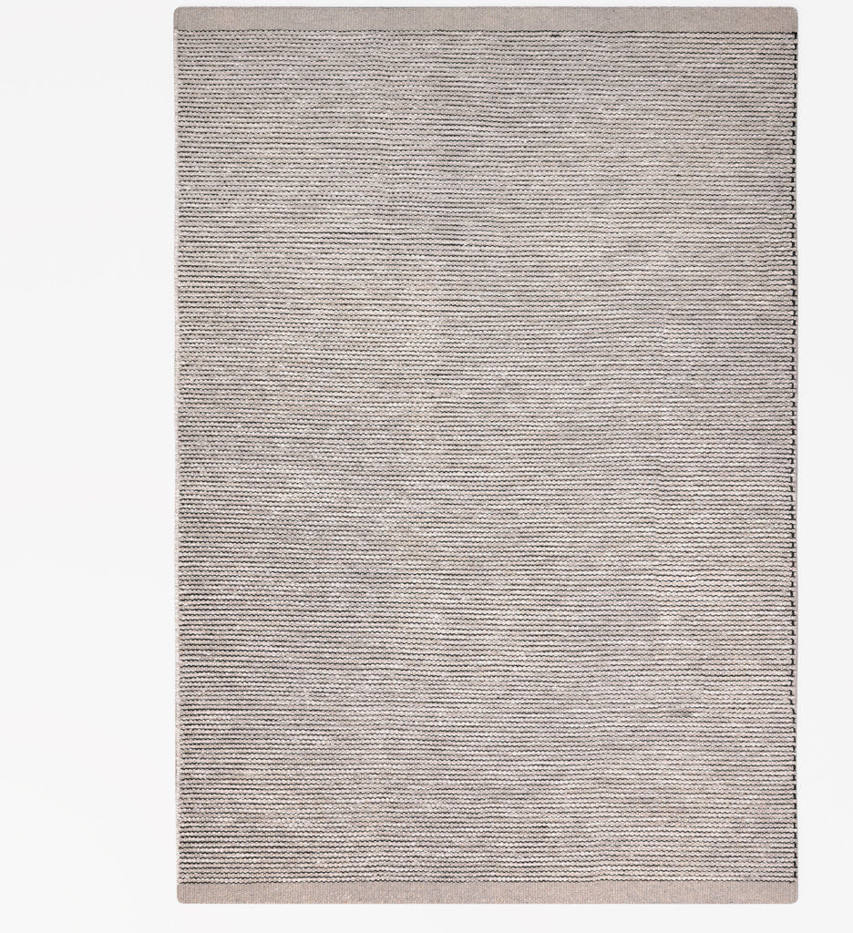 17 Stories Elysian Woolen Rug Gray Rectangular 230 x 160cm