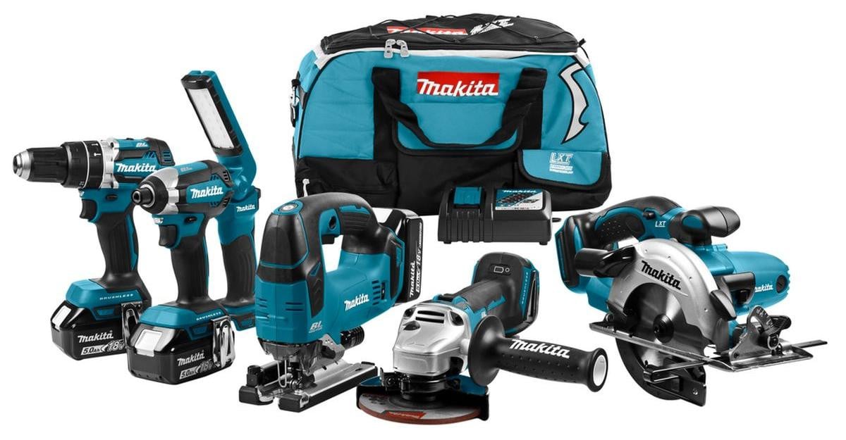 Makita 18V multifunctionele machine met boor-, (klop-)boor-, (klop-)schroef-, zaag- en schuurfunctie