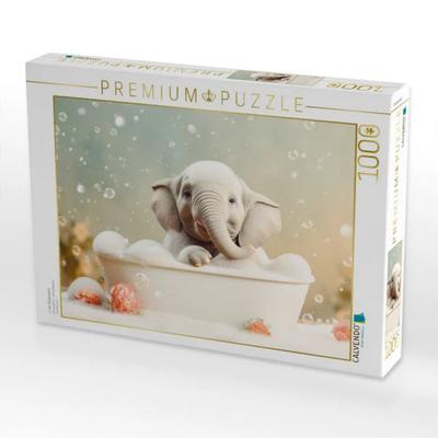 CALVENDO Puzzle ... in der Badewanne | 1000 Teile Lege-Größe 64x48cm Foto-Puzzle für glückliche Stunden