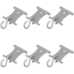 ProPlus 364262 6 Stück Aufhänger mit S-Haken für Kederschiene 5/6mm und 7/8mm