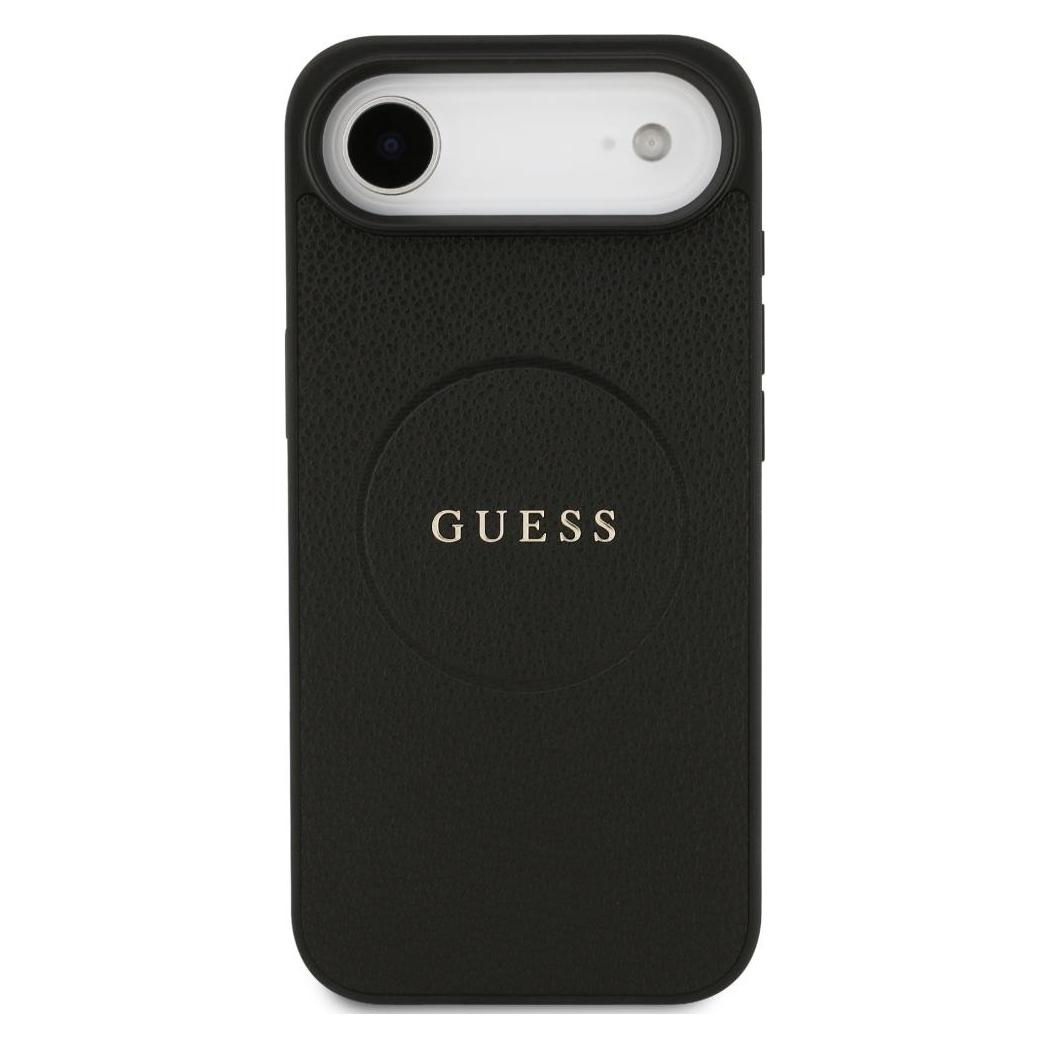Guess - Grained Gold Ring MagSafe (GUHMP17MPGHSMMK) - iPhone 17 Air - Black (Apple iPhone Air) (61347234)