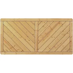 T&J Sichtschutzzaun CLASSIC Diagonal Sichtschutz Lamellenzaun, 180x90 cm