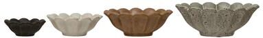 Storied Home Stoneware Flower Bowls